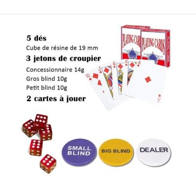 Carte Da Gioco Mallette De Poker Luxe - 500 Jetons, Cartes Plastique Carte Da Gioco Mallette De Poker Luxe - 500 Jetons, Cartes Plastique