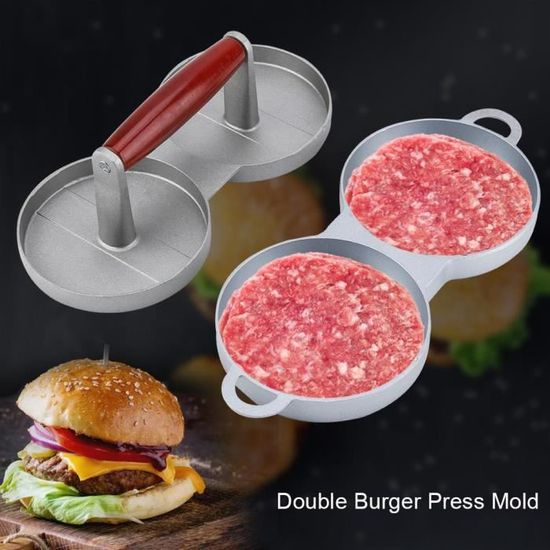 Presse à Burger Hamburger Patty Maker viande en alliage d/'aluminium antiadhésif cuisine