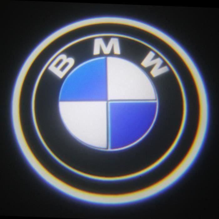 2PCS sans fil voiture LED-projecteur lampe de bienvenue logo BMW Lumière -  Accessoire téléphonie pour voiture à la Fnac