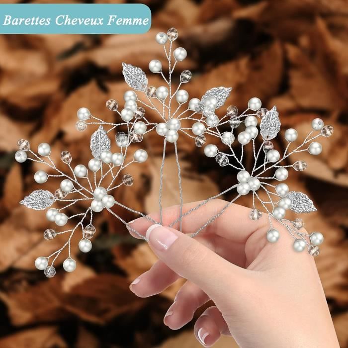 Bijoux Cheveux Mariage 23Pcs Accessoire Cheveux Mariage Epingles A Cheveux Strass Perle De Mariee Broche Cheveux Mariage D x121 Cdiscount Au quotidien
