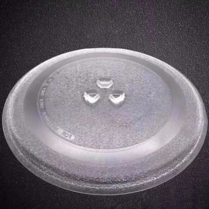 Plaque en verre for micro-ondes Universall avec 3 fixations, plaque  tournante en verre for micro-ondes ronde, 24,5 cm 27 cm 31[936] - Cdiscount  Electroménager