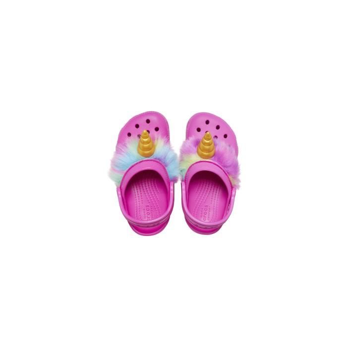 Sabot Crocs CLASSIC I AM UNICORN CLOG Enfant Rose Motif