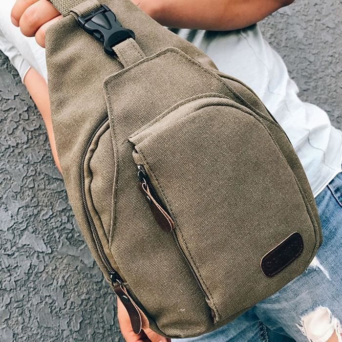 Sac Banane Antivol – Nylon Imperméable – 34x23 Cm – Multi-poches – Pour Homme, Femme, Voyage
