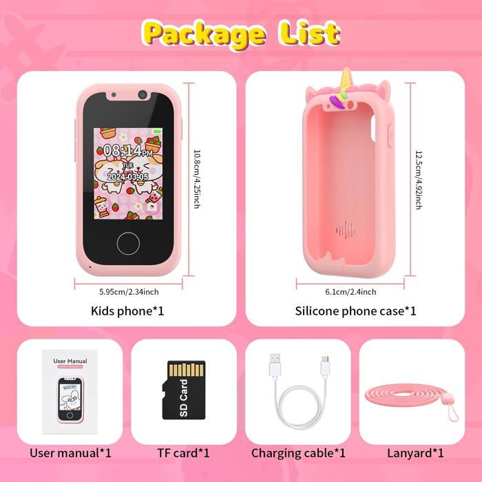 Telephone Portable pour Enfants,idée Cadeau Fille 4 6 8 9 10 Ans Cadeau Anniversaire Jouet Fille 3-12 Ans,Smartphone Portable Cadeau Enfants avec Musique Podomètre Alarme Caméra(Rose Clair Telephone Portable pour Enfants,idée Cadeau Fille 4 6 8 9 10 Ans Cadeau Anniversaire Jouet Fille 3-12 Ans,Smartphone Portable Cadeau Enfants avec Musique Podomètre Alarme Caméra(Rose Clair