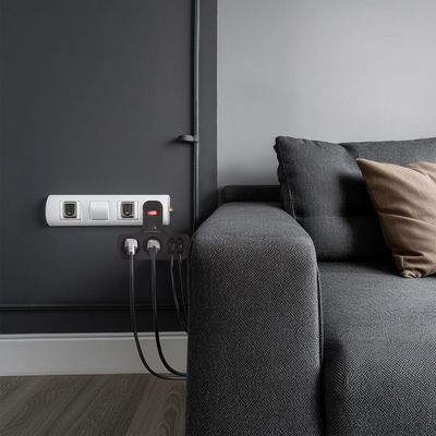 Multiprise Rallonge 4 Prises + USB A/C Maclean MCE508 W Avec Interrupteurs 250VAC/10A 1.5m Blanc