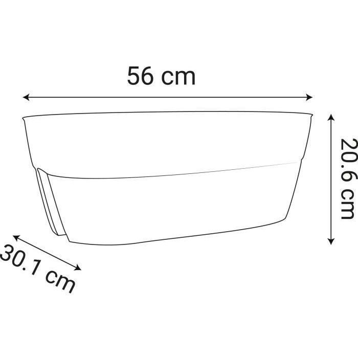 Vaso Per Fiori OSAKA EDA - Rotondo Ø 50 Cm, H 42,9 Cm, Grigio Antracite - Prodotto In Francia - 5