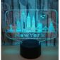 3d Lampe Optique Illusion Veilleuse New York Forme 7 Couleurs