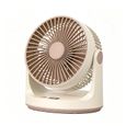 Climatiseur Mobile Ventilateur USB Rechargeable 5 Vitesses Écran LED Diffuseur d'Arôme Circulateur d'Air Kaki