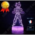 TD® 3D Lampes Illusions Dragon Ball Son Goku Lampe Veilleuse LED 7 Couleurs Télécommande Touch Mood Décoration Lamp de Table Cadeau-0