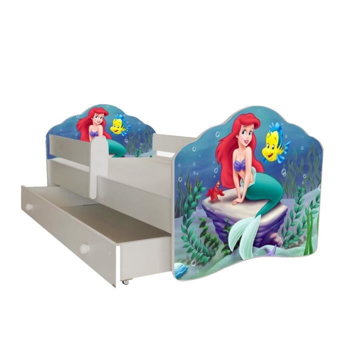Lit Enfant Sirene Tiroir Matelas Et Barriere De Protection Taille 140x70 Cdiscount Maison Lit Enfant Sirene Tiroir Matelas Et Barriere De Protection Taille 140x70 Cdiscount Maison
