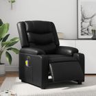 vidaXL Fauteuil de Massage Inclinable Électrique, Chaise de Relaxation avec Dossier et Repose-pied Réglables, Siège de Salon