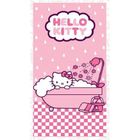 Serviette de plage - Hello Kitty - 70x140 cm - 100% Coton - Rose - 300 Gsm