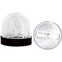 Globe plexy boule à neige avec inclusion photo 9 x 9 cm - MegaCrea DIY {couleur}