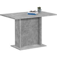 FMD Table de salle à manger 110 cm - Gris béton