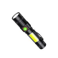 Lampe de poche LED Super Bright High Lumens, mini lampes de poche puissantes, lumière COB, mise au point réglable