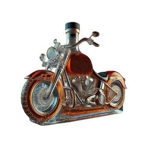 Carafe à Whisky Moto 750ml - Design élégant Pour Décanter Scotch, Vin, Liqueur Décanteur Whisky Moto