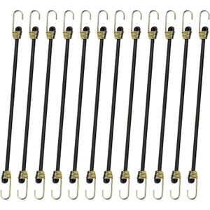 Lot De 12 Crochets élastiques En Plastique Anti-dérapants – Pour Cordes, Bâches Et Camping
