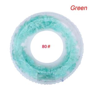 BOUÉE - BRASSARD 80 vert - Bouée de natation gonflable pour enfant et adulte, anneau de natation en forme de plumes, pour l'ét