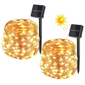 Guirlande Solaire Festive Multicolore Nave2 Lumiere Solaire Pour Terrasse