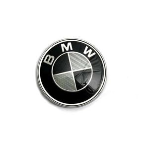 INSIGNE MARQUE AUTO Logo Badge Emblème BMW 82mm Capot / Coffre Noir Bl