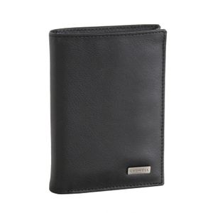 Portefeuille Unisexe En Croûte De Cuir Souple Noir - Dimensions 14x10 Cm - Neuf Sans étiquette