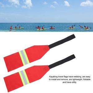 KAYAK 2pcs kayak avertissement de voyage drapeau Oxford tissu pliant kayak avertissement de sécurité kayak drapeau rouge