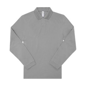 POLO Polo manches longues- Homme - PU425 - gris sport