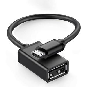 CÂBLE TÉLÉPHONE Câble Adaptateur OTG Micro USB Vers USB Femelle Un