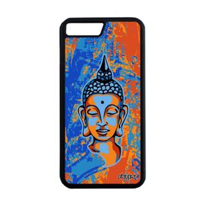 COQUE - BUMPER Coque silicone iPhone 7 Plus bouddha etui tibet hi
