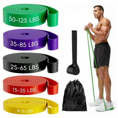 Bandes De Résistance Latex Lot De 5 Bandes De Résistance Fitness - 5 Niveaux De Force - Parfait Entraînement Maison Et Salle Lot 5 Bandes Latex Différents Niveaux