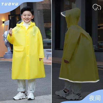 Poncho Impermeable Enfant Trench,Manteau Imperméable à Capuche