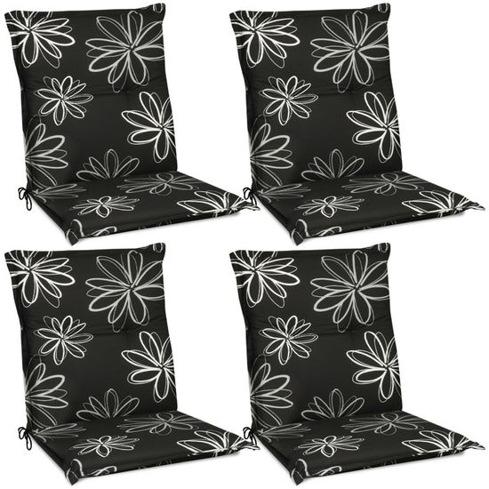 Coussins De Jardin Beautissu Set De 2 - Vert Foncé 100x50x6cm Pour Chaises Loft | Résistant UV, Confortable