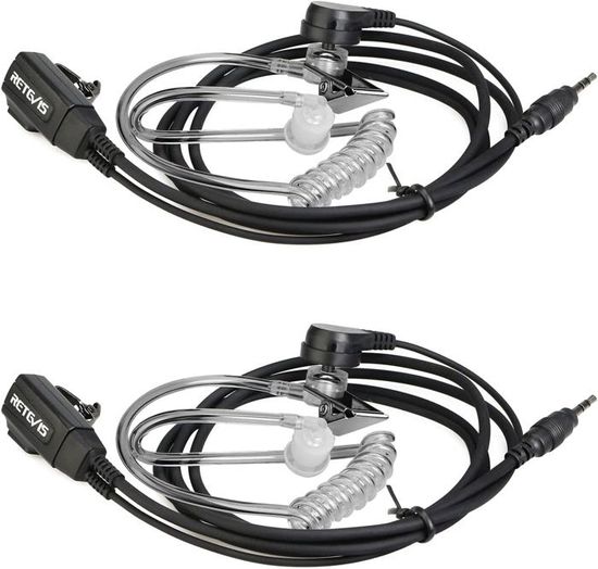 UAYESOK Oreillette Pour Talkie-walkie 1 Broche, Prise Jack 2,5 En