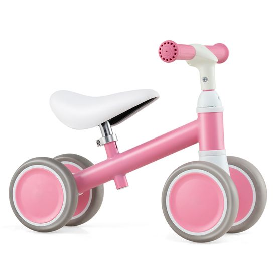 COSTWAY Draisienne Bébé Légère en Forme Tête de Cheval avec Siège & Guidon, Vélo Bébé sans Pédales de 18-36 Mois avec 4 Roues en EVA, Charge 25kg, Vélo d'Équilibre pour Garçons et