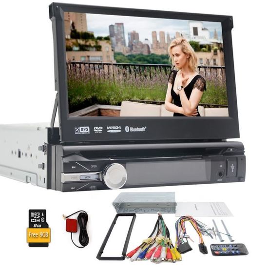 Universal 1 Autoradio din voiture lecteur DVD 7" écran tactile nouveau