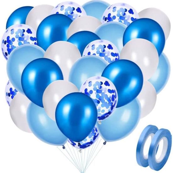 Ballon bleu ciel 23 cm en sachet de 8 pièces.