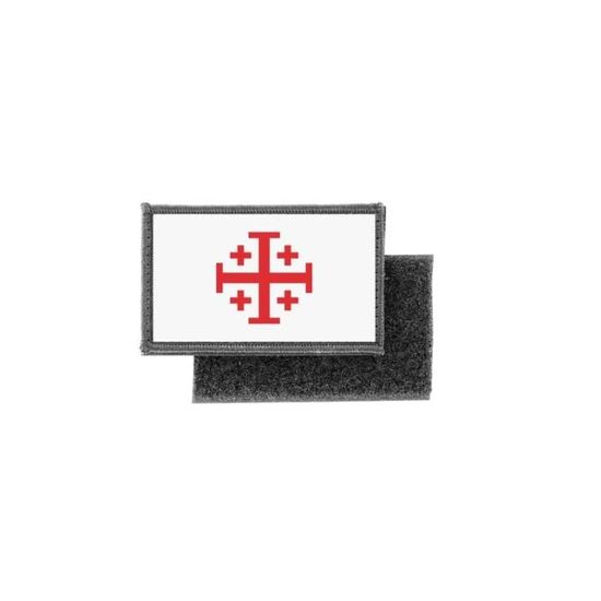 Patch Broderie Drapeau Suisse - 5x8 Cm - Fixation Mâle/Femelle Incluse - Style Vintage