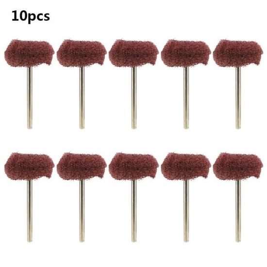 VISSQH 42 Pièces Kit Mèches Ponçage 1/8" - Meules Abrasive Cylindriques Et Sphériques Pour Dremel, Polissage Et Ébavurage