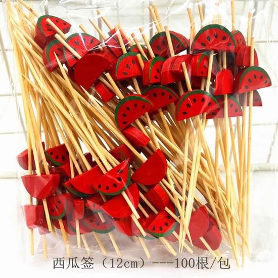 200 Brochettes En Bois 12cm - Pour Barbecue, Cocktails Et Fêtes