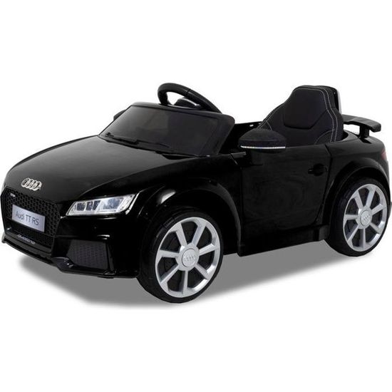 Audi TT RS Voiture électrique Enfant,6 mois jusqu'a 6 ans, 12V Moteur, Lumieres LED, Avec Télécommande, Soft Start, Noir