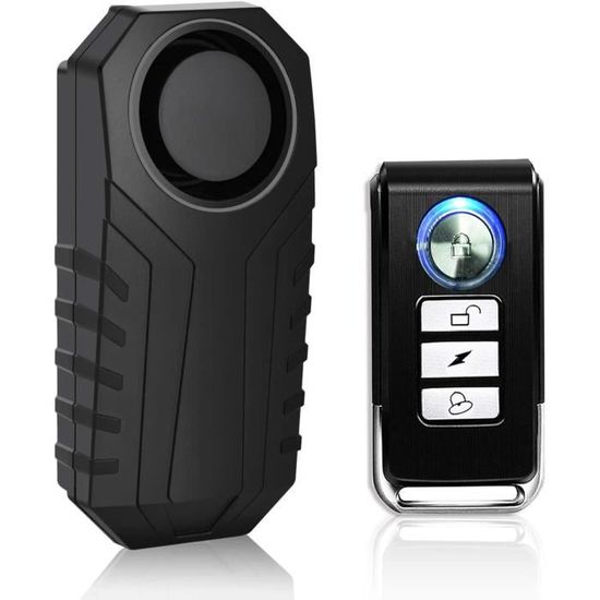 Alarme Antivol Moto/vélo Mengshen - 113 DB - Télécommande Incluse - Étanche IP55 - Installation Facile