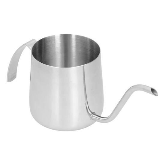 Bouilloire à Café Pour Over VIA CREMA - Acier Inoxydable, Bec Long Précision, 600 Ml - Switch Dripper 02