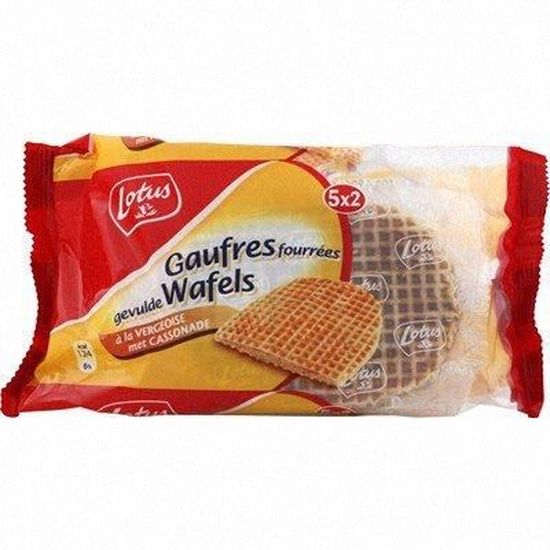 Gaufres Fourrees Vergeoise 300 G Lotus Bakeries Achat Vente