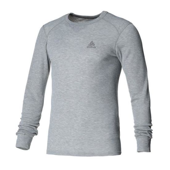 T Shirt de ski manches longues ODLO Ts Ml Warm H pour homme Gris