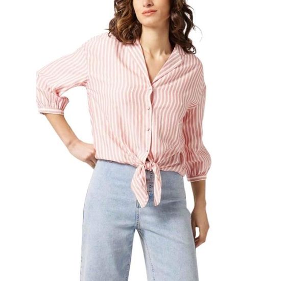 Chemise Naf Naf Rose nu pour Femme Rose Cdiscount Pr t