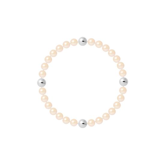 Bracelet Argent Perles D'eau Douce Roses ROSEMIMOSA - Perles De Culture 2016, Neuf Avec étiquettes