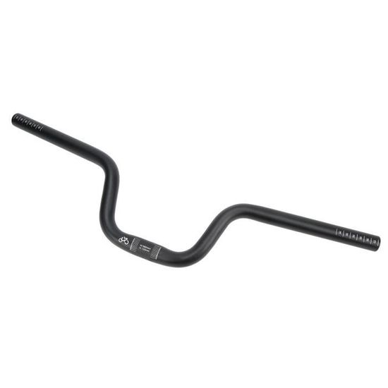 VGEBY Guidon Vélo Type Hirondelle En Alliage D'aluminium – Rehaussement 120 Mm, Diamètre 25,4 Mm – Confort Et Style Pour Cyclistes – Noir