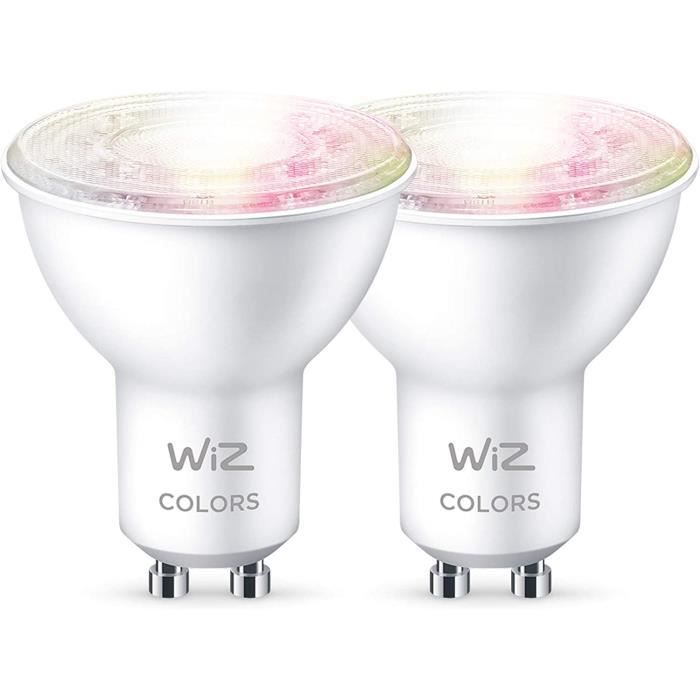 , ampoule LED connectée WiFi couleur GU10, 50W, lot de 2 Cdiscount