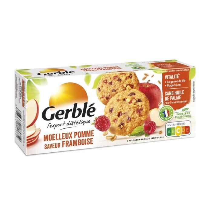 GERBLE Biscuit moelleux à la pomme et à la framboise - 138 g