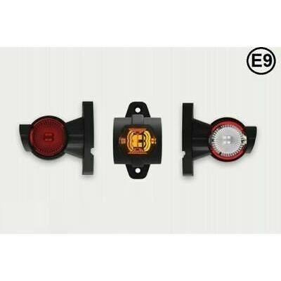 Paire Feux Gabarit Lumière Blanc Rouge Orange Câble Led Remorque Camion Fourgon